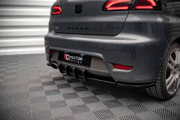 Street Pro Heckschürze Heck Ansatz Diffusor passend für Seat Ibiza Cupra Mk3 SCHWARZ