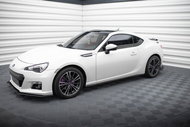 Street Pro Seitenschweller Ansatz Cup Leisten passend für Subaru BRZ Mk1 Facelift SCHWARZ
