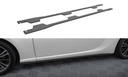 Street Pro Seitenschweller Ansatz Cup Leisten passend für Subaru BRZ Mk1 Facelift SCHWARZ