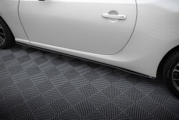 Street Pro Seitenschweller Ansatz Cup Leisten passend für Subaru BRZ Mk1 Facelift SCHWARZ