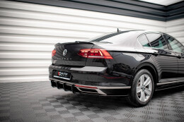 Street Pro Heckschürze Heck Ansatz Diffusor für VW Passat B8 Facelift schwarz