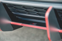 Heck Ansatz Diffusor Heckschürze V.2 für VW Golf 7 GTI schwarz rot