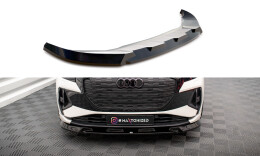 Cup Spoilerlippe Front Ansatz V.1 passend für Audi Q4 e-tron Sportback S-line Mk1 schwarz Hochglanz