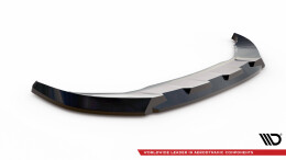 Cup Spoilerlippe Front Ansatz V.1 passend für Audi Q4 e-tron Sportback S-line Mk1 schwarz Hochglanz