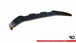 Cup Spoilerlippe Front Ansatz V.1 passend für Audi Q4 e-tron Sportback S-line Mk1 schwarz Hochglanz
