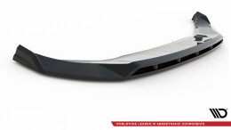 Cup Spoilerlippe Front Ansatz V.2 passend für Audi Q4 e-tron Sportback S-line Mk1 schwarz Hochglanz