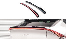 Unterer Heck Spoiler Aufsatz Abrisskante passend für Kia EV6 GT-Line Mk1 schwarz Hochglanz