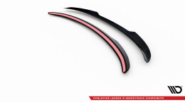 Unterer Heck Spoiler Aufsatz Abrisskante passend für Kia EV6 GT-Line Mk1 schwarz Hochglanz