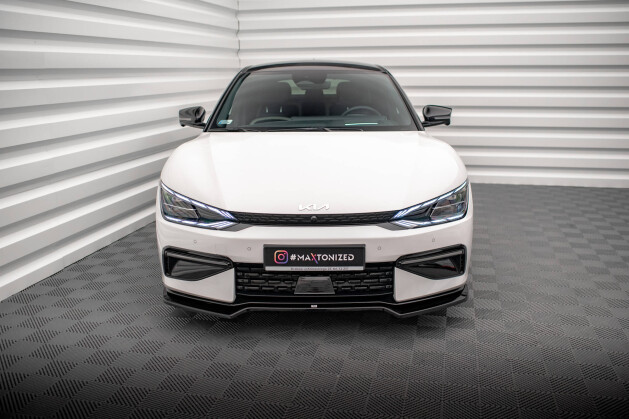 Cup Spoilerlippe Front Ansatz V.1 passend für Kia EV6 GT-Line Mk1 schwarz Hochglanz