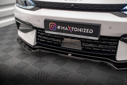 Cup Spoilerlippe Front Ansatz V.1 passend für Kia EV6 GT-Line Mk1 schwarz Hochglanz