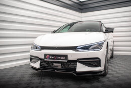 Cup Spoilerlippe Front Ansatz V.1 passend für Kia EV6 GT-Line Mk1 schwarz Hochglanz