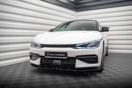 Cup Spoilerlippe Front Ansatz V.2 passend für Kia EV6 GT-Line Mk1 schwarz Hochglanz
