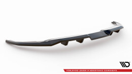Mittlerer Cup Diffusor Heck Ansatz DTM Look passend für Kia EV6 GT-Line Mk1 schwarz Hochglanz