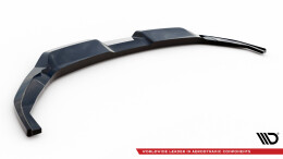 Mittlerer Cup Diffusor Heck Ansatz DTM Look passend für Kia EV6 GT-Line Mk1 schwarz Hochglanz