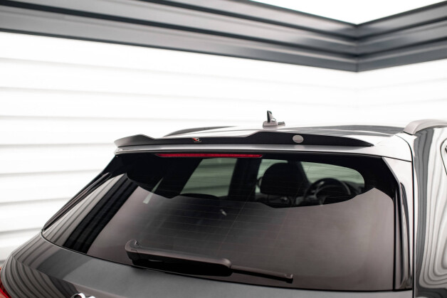Heck Spoiler Aufsatz Abrisskante passend für Audi Q3 S-Line F3 schwarz Hochglanz