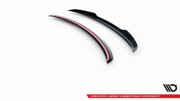 Heck Spoiler Aufsatz Abrisskante passend für Audi Q3 S-Line F3 schwarz Hochglanz