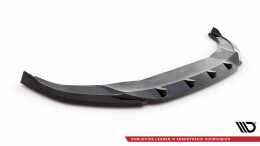 Cup Spoilerlippe Front Ansatz V.1 für Audi Q3 S-Line F3 schwarz Hochglanz