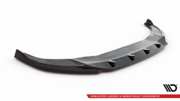 Cup Spoilerlippe Front Ansatz V.1 passend für Audi Q3 S-Line F3 schwarz Hochglanz