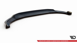 Cup Spoilerlippe Front Ansatz V.2 passend für Audi Q3 S-Line F3 schwarz Hochglanz