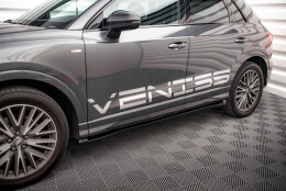 Seitenschweller Ansatz Cup Leisten V.1 passend für Audi Q3 S-Line / RSQ3 F3 schwarz Hochglanz