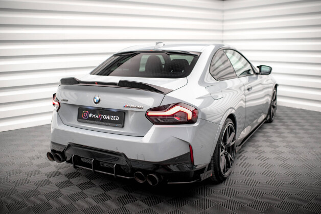 Heckscheiben Spoiler passend für BMW 2 Coupe G42 / M2 G87 schwarz Hochglanz