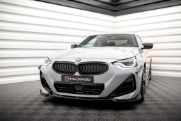 Cup Spoilerlippe Front Ansatz V.1 passend für BMW 2 Coupe M-Paket / M240i G42 schwarz Hochglanz
