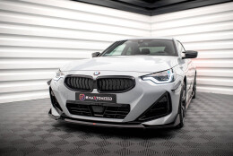 Cup Spoilerlippe Front Ansatz V.3 passend für BMW 2 Coupe M-Paket / M240i G42 schwarz Hochglanz