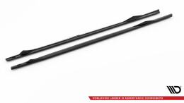 Seitenschweller Ansatz Cup Leisten V.2 passend für BMW 2 Coupe M-Paket / M240i G42 schwarz Hochglanz