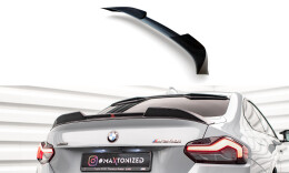 Heck Spoiler Aufsatz Abrisskante 3D passend für BMW 2 Coupe G42 / M2 G87 schwarz Hochglanz