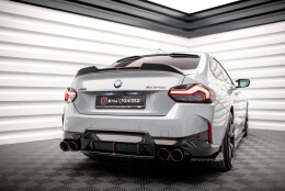 Heck Spoiler Aufsatz Abrisskante 3D passend für BMW 2 Coupe G42 / M2 G87 schwarz Hochglanz