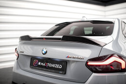 Heck Spoiler Aufsatz Abrisskante 3D passend für BMW 2 Coupe G42 / M2 G87 schwarz Hochglanz
