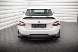 Mittlerer Cup Diffusor Heck Ansatz für BMW 2 Coupe M-Paket G42 schwarz Hochglanz