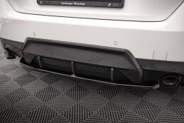 Mittlerer Cup Diffusor Heck Ansatz passend für BMW 2 Coupe M-Paket G42 schwarz Hochglanz