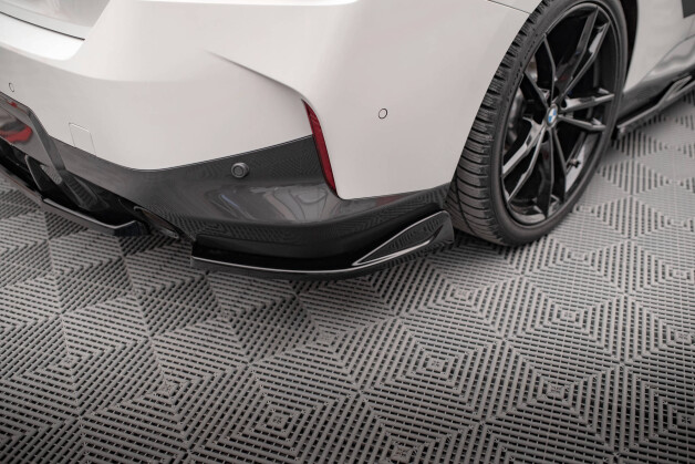 Heck Ansatz Flaps Diffusor V.1 passend für BMW 2 Coupe M-Paket G42 schwarz Hochglanz