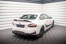 Heck Ansatz Flaps Diffusor V.1 passend für BMW 2 Coupe M-Paket G42 schwarz Hochglanz