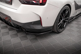 Heck Ansatz Flaps Diffusor V.2 passend für BMW 2 Coupe M-Paket G42 schwarz Hochglanz
