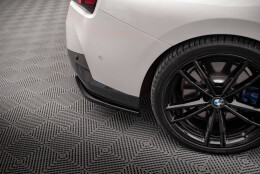 Heck Ansatz Flaps Diffusor V.2 passend für BMW 2 Coupe M-Paket G42 schwarz Hochglanz