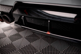 Mittlerer Cup Diffusor Heck Ansatz passend für BMW 2 Coupe M240i G42 schwarz Hochglanz