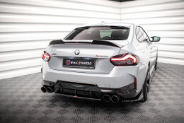 Mittlerer Cup Diffusor Heck Ansatz passend für BMW 2 Coupe M240i G42 schwarz Hochglanz