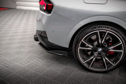Heck Ansatz Flaps Diffusor V.1 passend für BMW 2 Coupe M240i G42 schwarz Hochglanz