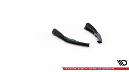 Heck Ansatz Flaps Diffusor V.1 passend für BMW 2 Coupe M240i G42 schwarz Hochglanz