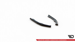 Heck Ansatz Flaps Diffusor V.2 passend für BMW 2 Coupe M240i G42 schwarz Hochglanz