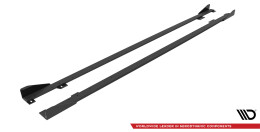 Street Pro Seitenschweller Ansatz Cup Leisten passend für BMW 2 Coupe M-Paket / M240i G42 rot+ Hochglanz Flaps
