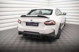 Street Pro Heckschürze Heck Ansatz Diffusor für BMW 2 Coupe M-Paket G42 SCHWARZ-ROT