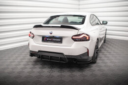 Street Pro Heckschürze Heck Ansatz Diffusor passend für BMW 2 Coupe M-Paket G42 schwarz-rot