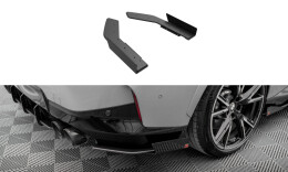Street Pro Heck Ansatz Flaps Diffusor passend für BMW 2 Coupe M240i G42 SCHWARZ+ HOCHGLANZ FLAPS