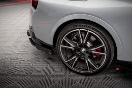 Street Pro Heck Ansatz Flaps Diffusor passend für BMW 2 Coupe M240i G42 SCHWARZ+ HOCHGLANZ FLAPS