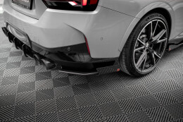 Street Pro Heck Ansatz Flaps Diffusor für BMW 2 Coupe M240i G42 rot+ Hochglanz Flaps