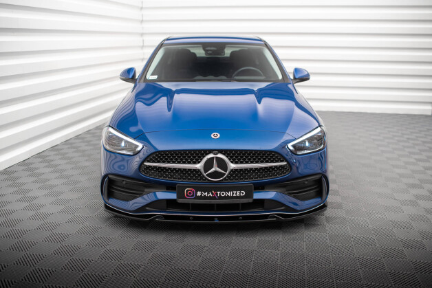 Cup Spoilerlippe Front Ansatz V.1 passend für Mercedes-Benz C AMG-Line / 43 AMG W206 schwarz Hochglanz