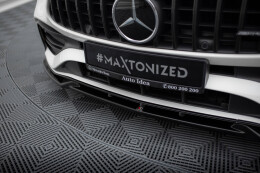 Cup Spoilerlippe Front Ansatz V.1 für Mercedes C AMG-Line / 43 AMG W206 schwarz Hochglanz